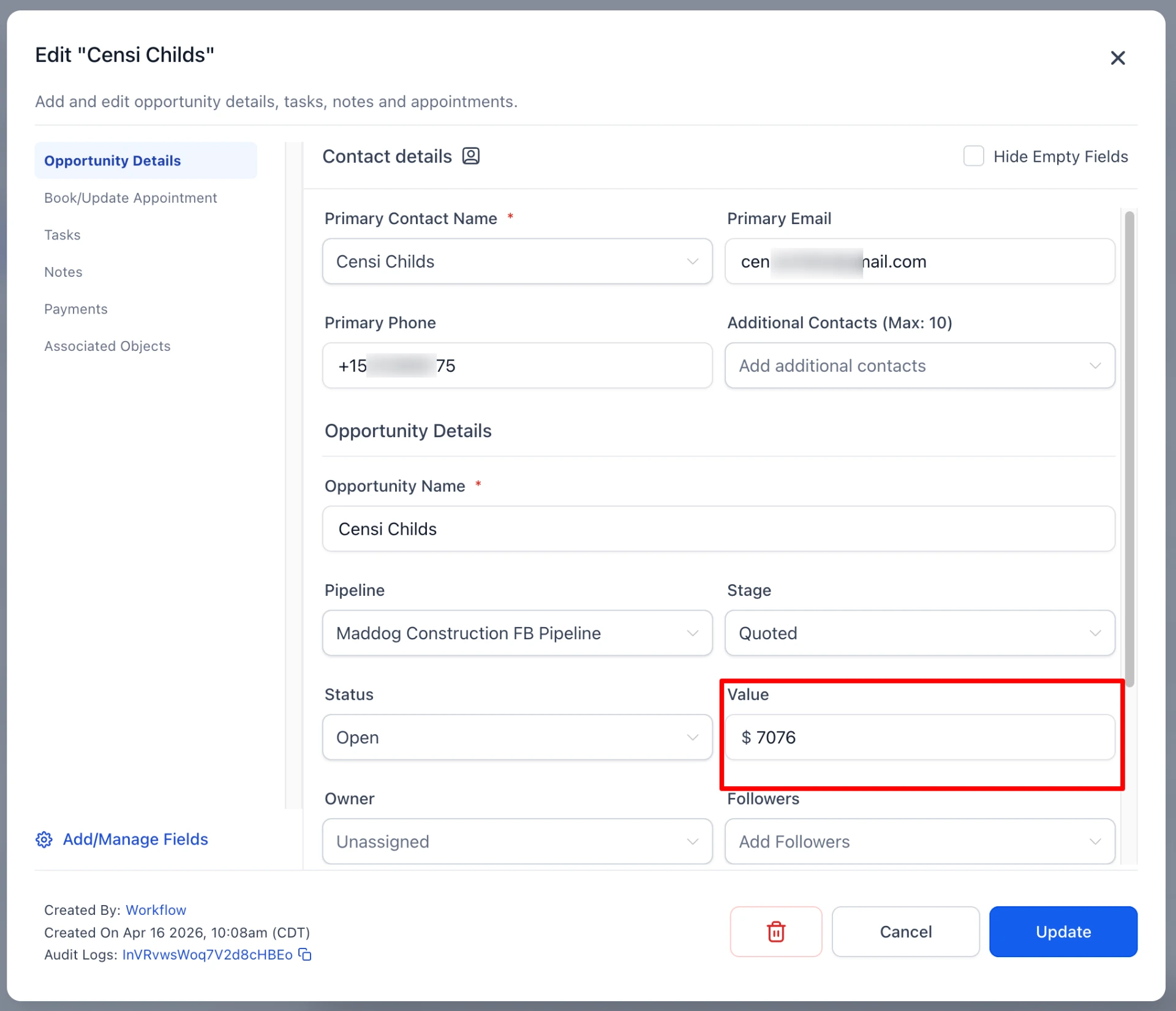 RedSeal Media client pipeline: $7,076 quoted